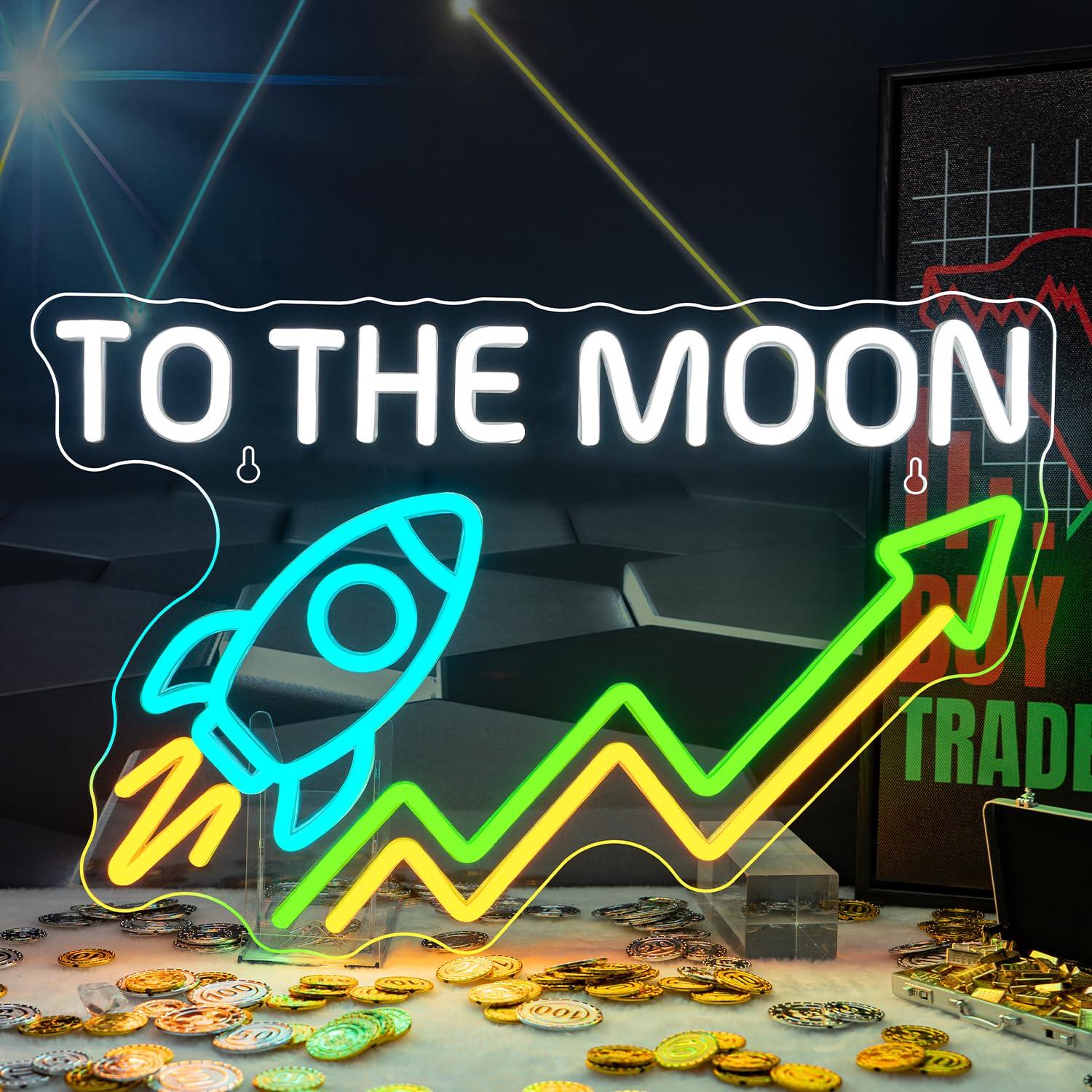 Desk Setup Trading - Hisse Senedi Neon Tabelası Gündüz Ticareti
