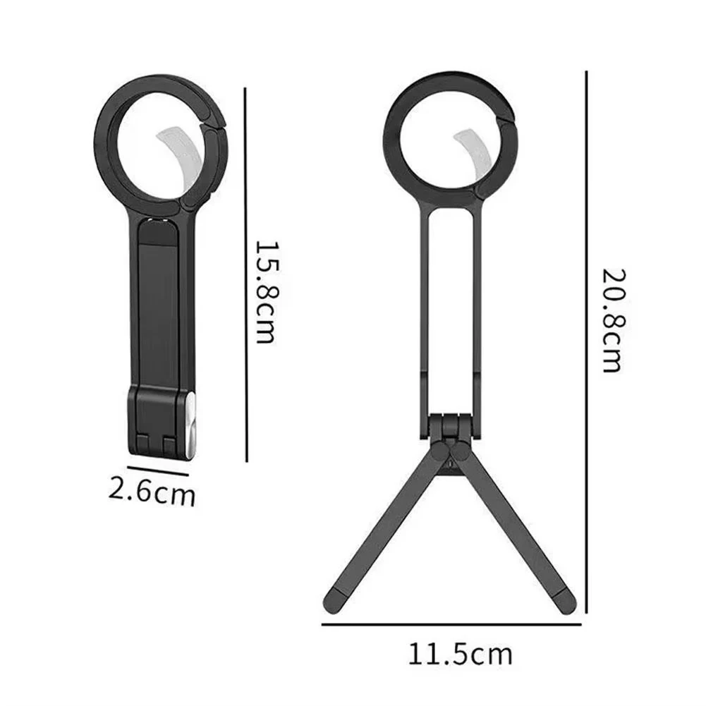 Dual Phone Holder - Alaşımlı Telefon Tripod Karabina Aparatı -