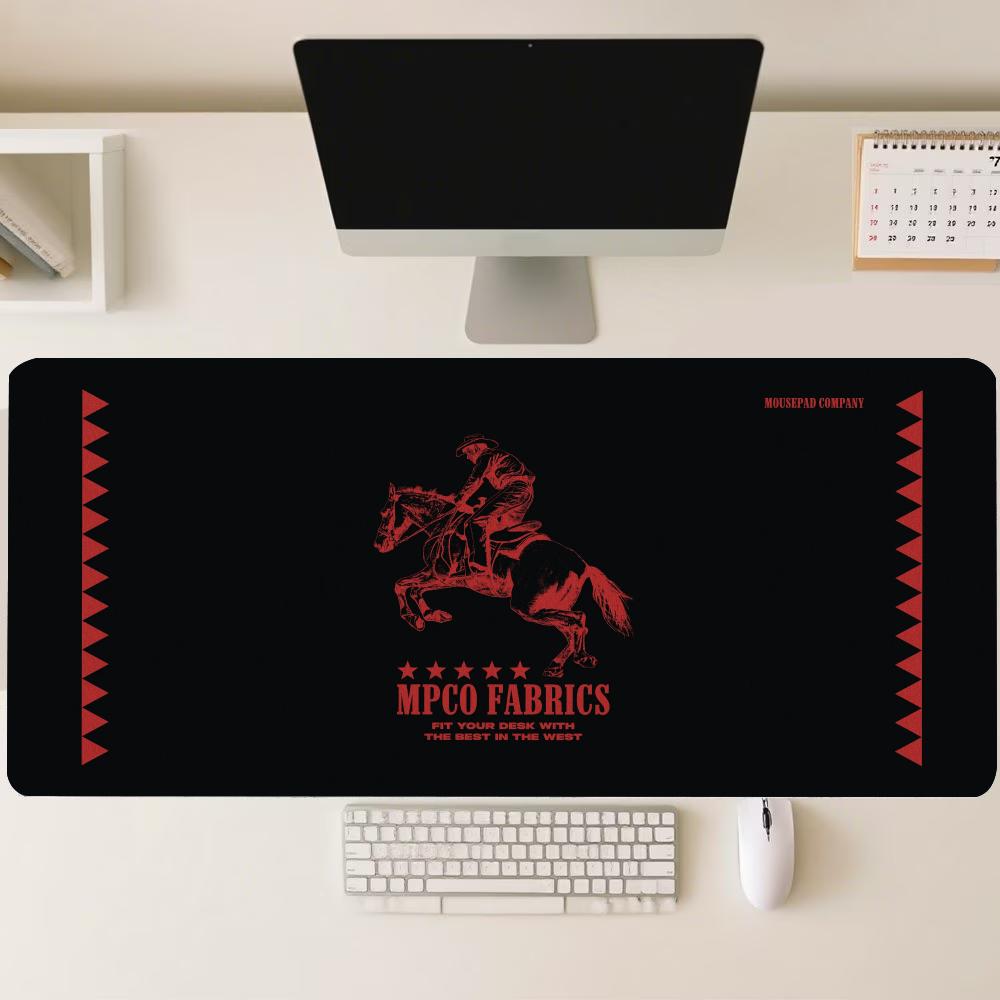 Desk Setup Workspace - Retro Savaşçı Şövalye Grafikli Büyük Mouse