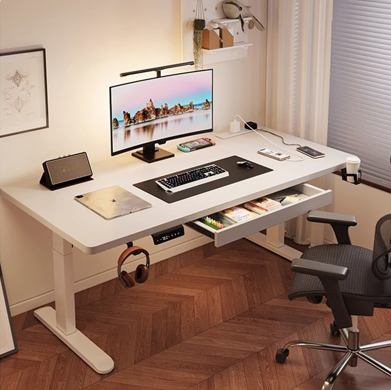 Desk Setup For Office - Modern Demir Çift Motorlu Elektrikli Ayarlanabilir
