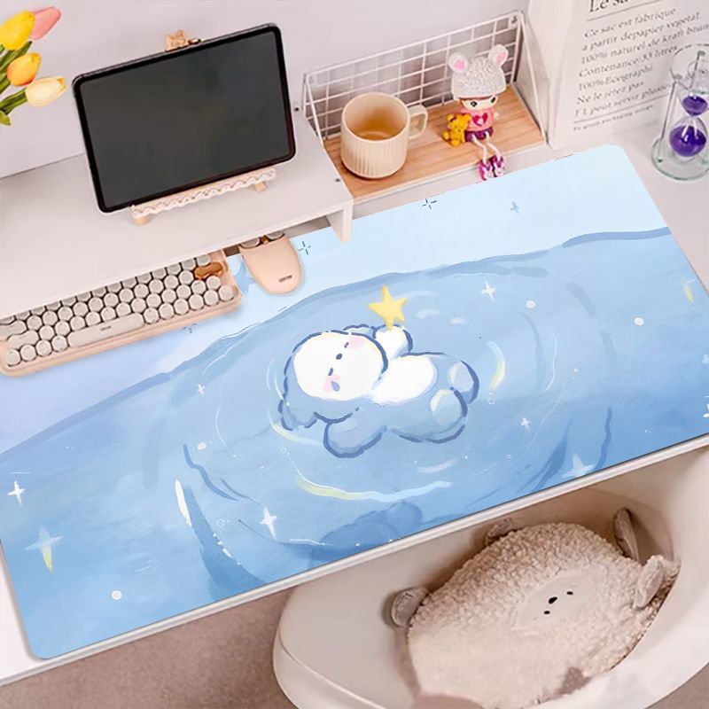Desk Pad Leather Large - Deri Masaüstü Mouse Pad'i Kaymaz Sevimli