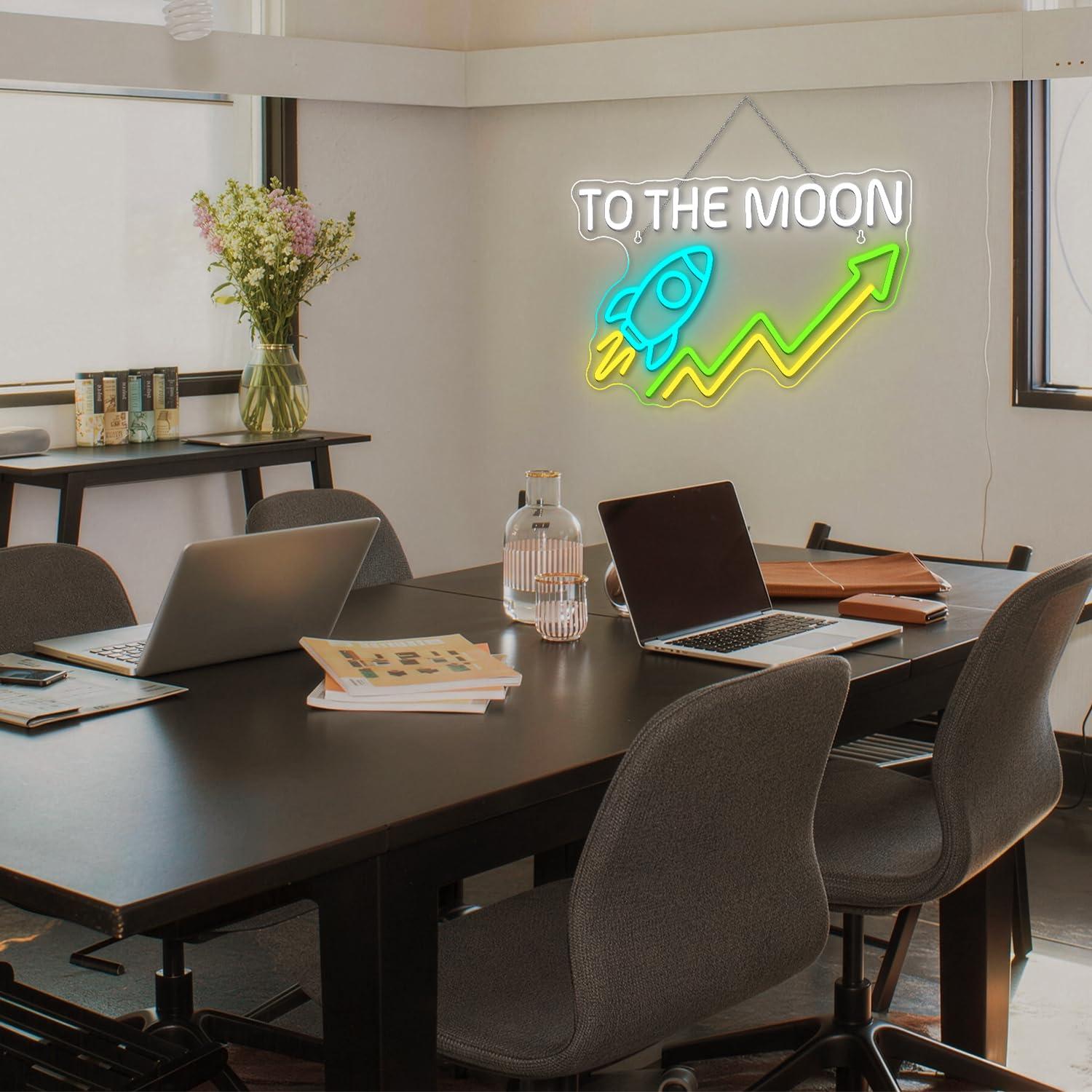Hisse Senedi Neon Tabelası Gün - Desk Setup Trading incelemesi ve fiyatı