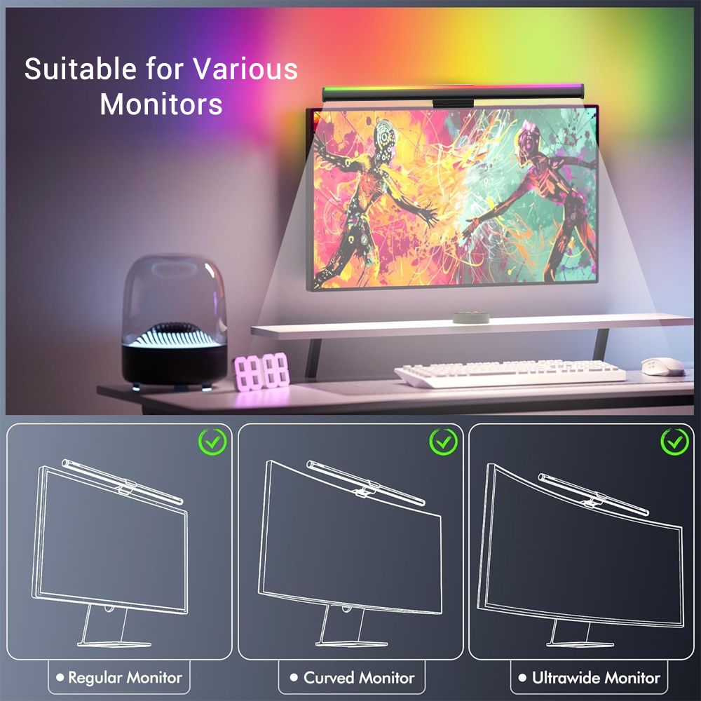 Wifi Bilgisayar Işık Çubuğu Mo - Desk Setup No Computer incelemesi ve fiyatı