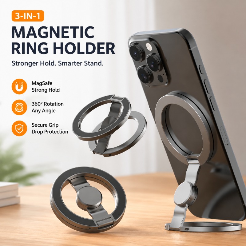 Magsafe Çift Halkalı Manyetik  - Dual Phone Holder incelemesi ve fiyatı