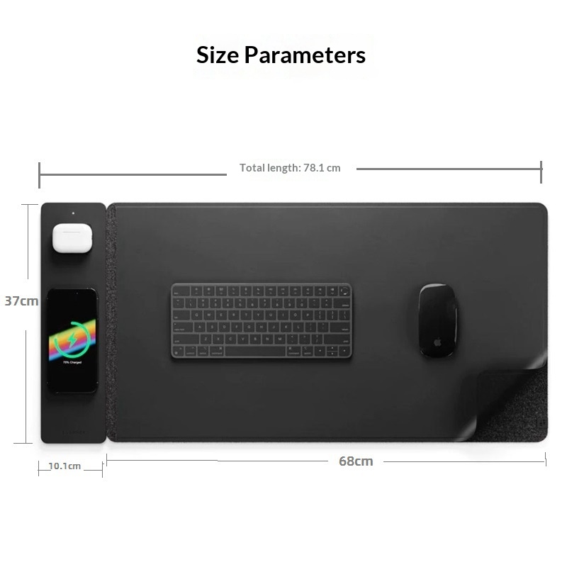15W Manyetik Kablosuz Şarjlı M - Desk Pad Leather Large incelemesi ve fiyatı