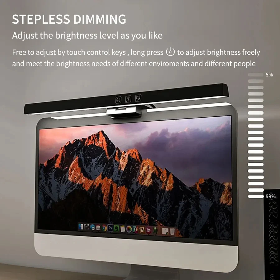 33cm 50cm LED Monitör Işığı Ok - Desk Setup No Computer incelemesi ve fiyatı