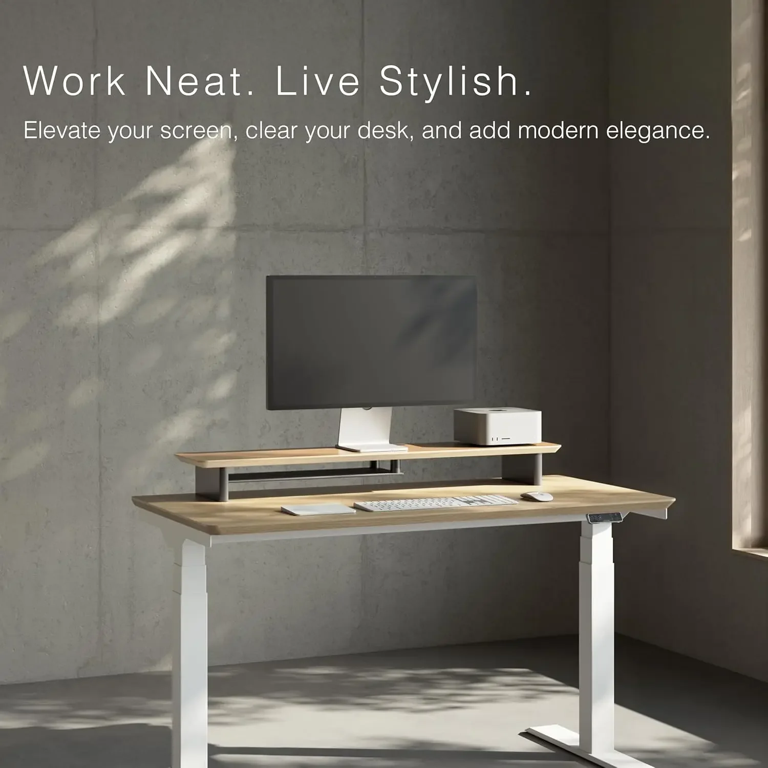 Beyaz Meşe Çift Katmanlı Ergon - Desk Setup Workspace incelemesi ve fiyatı