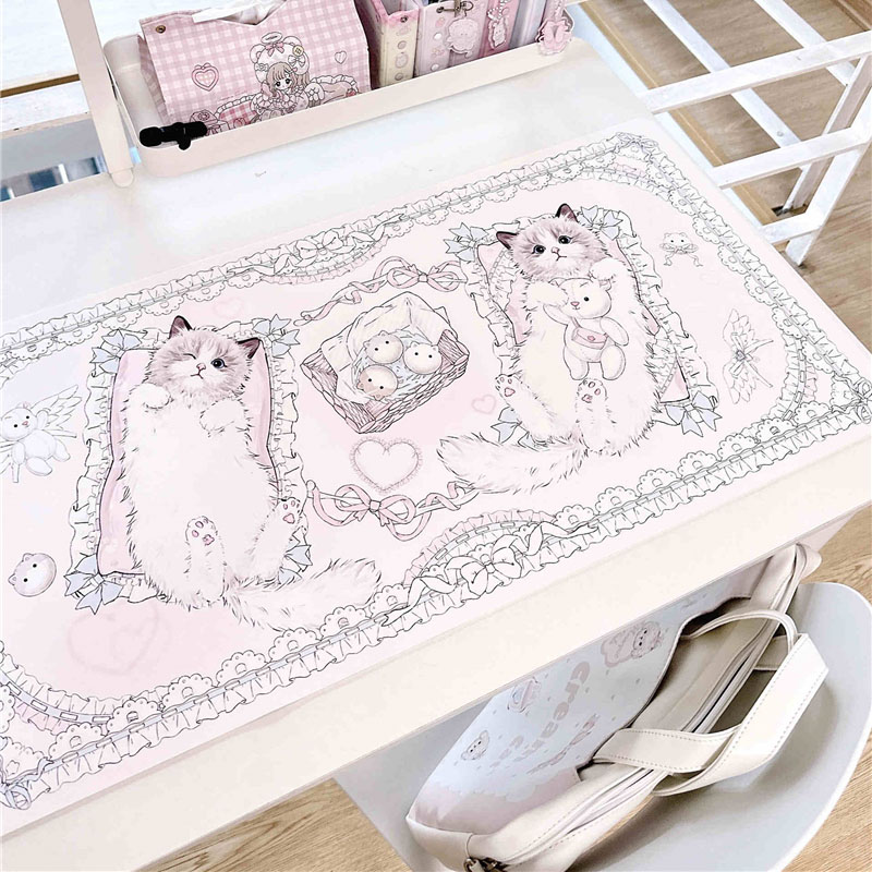 Deri Masa Mat Ragdoll Kedi Ser - Desk Pad Leather Large incelemesi ve fiyatı