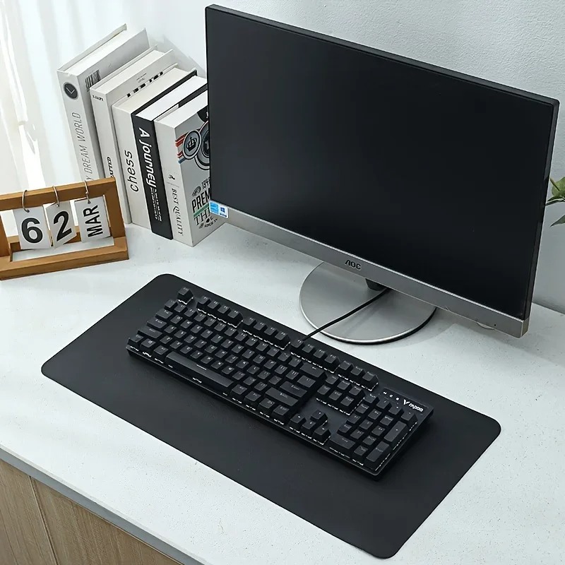 Pembe Düz Renk Deri Masaüstü M - Desk Pad Leather Large incelemesi ve fiyatı